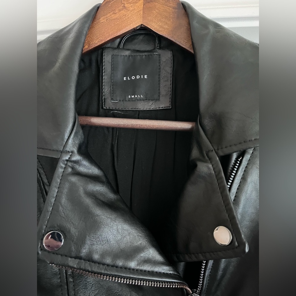 Elodie Faux Leather Moro Jacket (S) - Picture 6 of 7